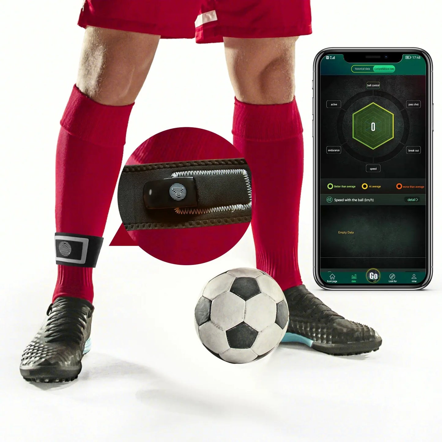 Factory outlet football training equipment App Ip66 waterproof intelligent recognition of 15 kinds of football actions